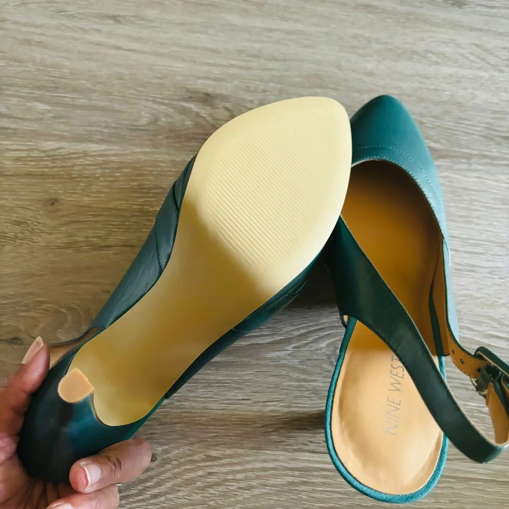 Nine West Prunellao Slingback Pointed Toe Pump NWT Size 10M - Picture 6 of 7